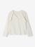 Gilet fille à volants cérémonie beige doré+écru+rose pâle+vert 4 - vertbaudet enfant 