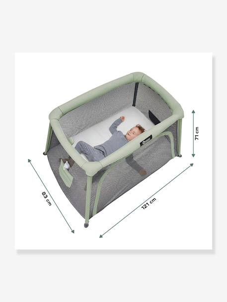 Lit parapluie Moov & Comfy Anthracite/vert sauge 8 - vertbaudet enfant 