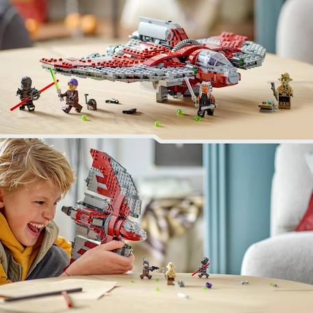 LEGO® Star Wars La Navette T-6 d’Ahsoka Tano 75362 - Vaisseau Lance-Tenons - 4 Personnages ROUGE 6 - vertbaudet enfant 
