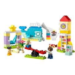 Jouet-Jeux d'imagination-LEGO® DUPLO 10991 L’Aire de Jeux des Enfants, Jouet pour Apprendre les Lettres, Chiffres et Couleurs