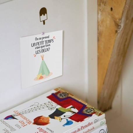 Cartes mots doux - L'Atelier Gigogne - 10 jolies cartes pour faciliter la communiation parent-enfant BLANC 4 - vertbaudet enfant 