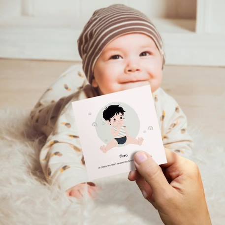 Cartes bébé signe - les mots magiques - L'Atelier Gigogne - apprendre à signer avec bébé BLANC 2 - vertbaudet enfant 