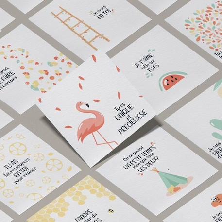 Cartes mots doux - L'Atelier Gigogne - 10 jolies cartes pour faciliter la communiation parent-enfant BLANC 2 - vertbaudet enfant 