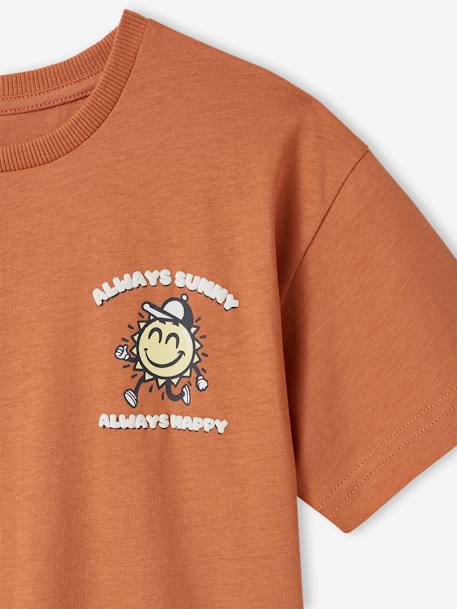 Tee-shirt garçon grand motif dos abricot 2 - vertbaudet enfant 