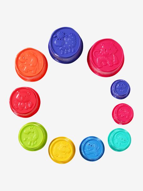Gobelets de bain en plastique à empiler multicolore 5 - vertbaudet enfant 