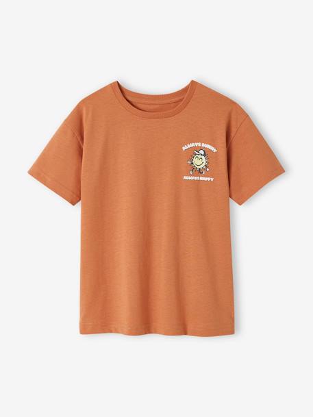 Tee-shirt garçon grand motif dos abricot 3 - vertbaudet enfant 