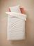 Parure housse de couette enfant et taie d'oreiller avec coton recyclé PRINCESSE POESIE blanc imprimé 4 - vertbaudet enfant 