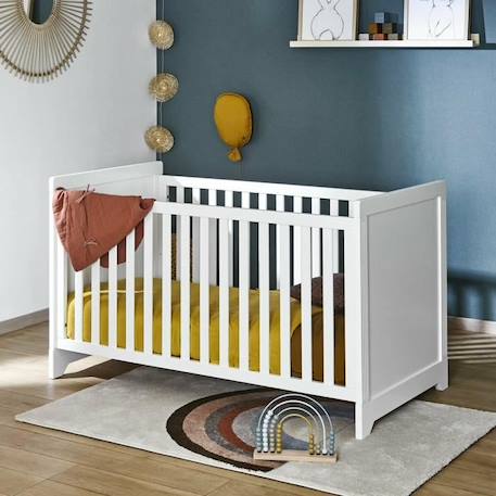 Pack lit bébé avec matelas Mona Blanc 70x140 cm BLANC 3 - vertbaudet enfant 
