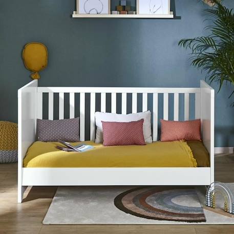 Pack lit bébé avec matelas Mona Blanc 70x140 cm BLANC 4 - vertbaudet enfant 