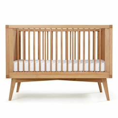 Chambre et rangement-Chambre-Lit bébé, lit enfant-Pack lit bébé évolutif avec matelas Marley Bois 70x140 cm