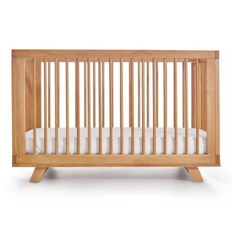 Pack lit bébé évolutif avec matelas Kyoto Bois naturel 70x140 cm MARRON 1 - vertbaudet enfant 