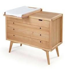 Chambre et rangement-Commode à langer 4 tiroirs Marley   Bois naturel