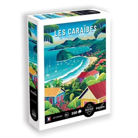 Puzzle 500 pièces - SENTOSPHERE - Les Caraïbes - Paysage et nature - Multicolore - 500-750 pièces BLANC 1 - vertbaudet enfant 