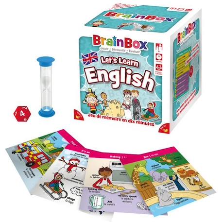 The Green Board Game Co. | Brainbox : Apprenons l'Anglais | Jeu de société | À partir de 8 ans | 1 joueur et plus | 10 minutes BLEU 2 - vertbaudet enfant 