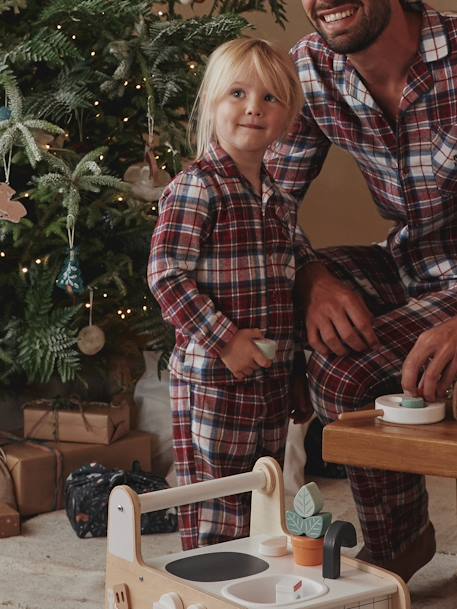 Fille-Pyjama, surpyjama-Pyjama enfant en flanelle collection capsule "Happy Family"