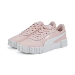 Chaussures-Chaussures garçon 23-38-Baskets, tennis-Baskets fille Puma Carina 2.0 - rose/blanc/argent