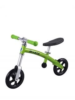 Jouet-Jeux de plein air-Tricycles, draisiennes et trottinettes-Draisienne enfant MICRO G-Bike Vert - Apprentissage de la mobilité dès 2 ans