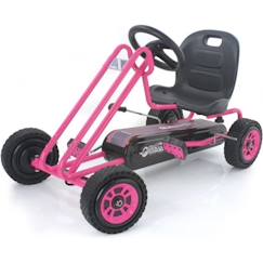 -Voiture à Pédales - HAUCK - Rose Lightning - 4 roues - Pour Enfant de 4 ans et plus