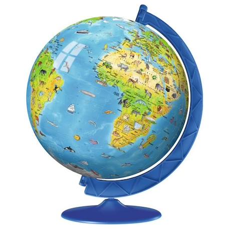 Puzzle 3D Globe terrestre 180 pièces - Ravensburger - Éducatif - Sans colle - Dès 7 ans BLEU 2 - vertbaudet enfant 