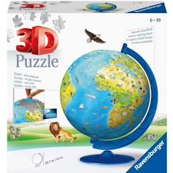 Jouet-Puzzle 3D Globe terrestre 180 pièces - Ravensburger - Éducatif - Sans colle - Dès 7 ans