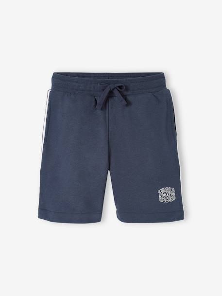 Short sport garçon avec bandes côtés marine 1 - vertbaudet enfant 