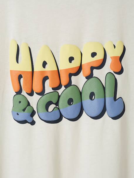 Tee-shirt motif 'Happy & cool' garçon sable 5 - vertbaudet enfant 