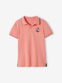 Polo en maille piquée motif poitrine garçon  - vertbaudet enfant