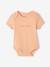 Lot de 3 bodies évolutifs bébé en coton biologique abricot poudré 4 - vertbaudet enfant 