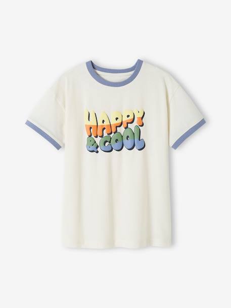 Tee-shirt motif 'Happy & cool' garçon sable 3 - vertbaudet enfant 