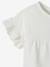T-shirt manches volantées personnalisable bébé coton biologique écru+fuchsia 2 - vertbaudet enfant 