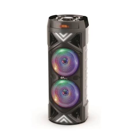 Enceinte Bluetooth LEXIBOOK iParty Sound System avec effets lumineux multicolores et microphone NOIR 1 - vertbaudet enfant 