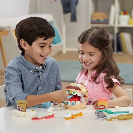 Play-Doh - Cabinet dentaire pour enfants - 8 Pots de pâte à modeler atoxique - dès 3 ans JAUNE 5 - vertbaudet enfant 