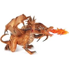 Jouet-Figurine Dragon deux têtes Or - PAPO - LE MONDE FANTASTIQUE - Pour Enfant à partir de 3 ans