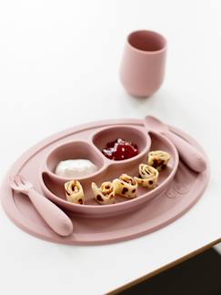 Puériculture-Repas-Vaisselle, coffret repas-Set de table tout-en-un avec assiette EZPZ Mini mat en silicone