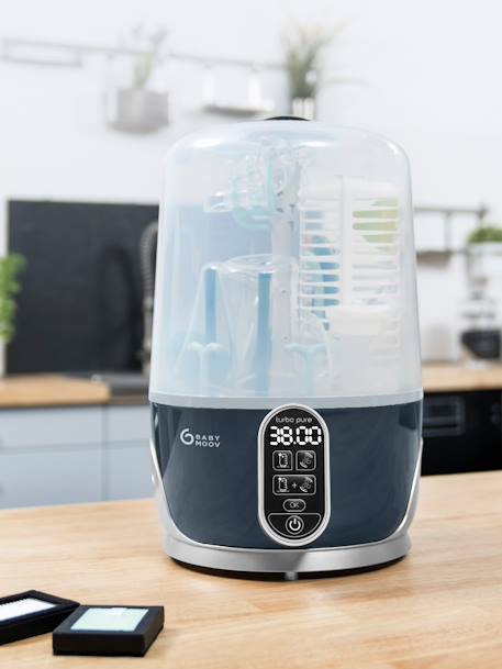 Stérilisateur et sèche-biberons électrique Turbo Pure gris 3 - vertbaudet enfant 