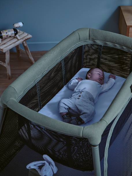 Lit parapluie Moov & Comfy Anthracite/vert sauge 11 - vertbaudet enfant 