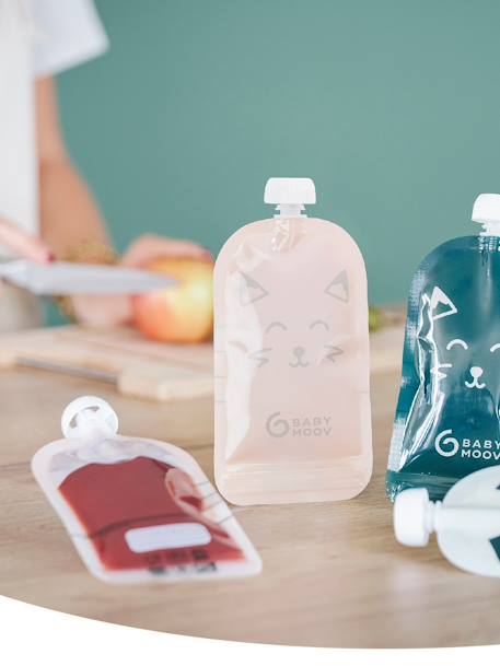 Lot de 20 gourdes réutilisables bleu 2 - vertbaudet enfant 