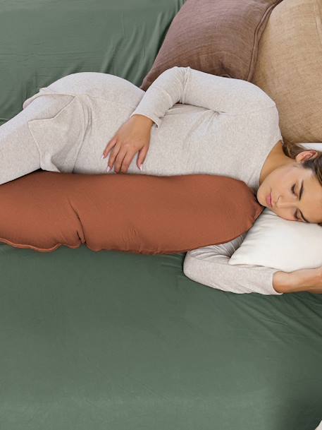 Coussin de maternité Doomoo beige imprimé+Buddy ethnic+Buddy taupe+Tetra sand+Tetra terra+vert 27 - vertbaudet enfant 