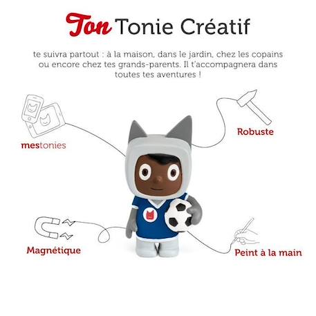tonies® - Figurine Tonie Créatif - Joueur De Foot - Figurine Audio pour Toniebox BLEU 2 - vertbaudet enfant 