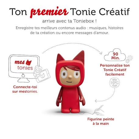 tonies® - Mon Premier Coffret Toniebox - Rouge - Conteuse d'histoires ROUGE 3 - vertbaudet enfant 