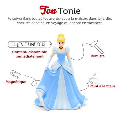 tonies® - Figurine Tonie - Disney - Cendrillon - Figurine Audio pour Toniebox BLEU 2 - vertbaudet enfant 
