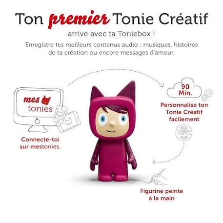 tonies® - Mon Premier Coffret Toniebox - Cassis - Conteuse d'histoires VIOLET 3 - vertbaudet enfant 