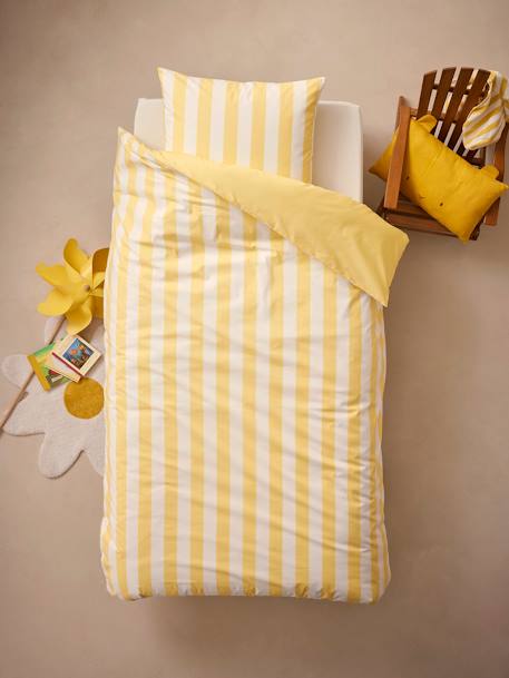 Parure De Lit Enfant VERTBAUDET Chantier - Housse De Couette Et Taie En Coton Recyclé