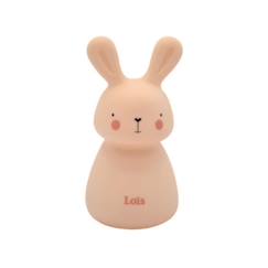 Linge de maison et décoration-Veilleuse lapin «Lois» de Olala® couleur Jaune - Veilleuse LED 1 watt, autonomie 12 heures et minuteur 15min [Veilleuse pour enfant]