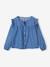 Chemise fille en jean à volants stone 1 - vertbaudet enfant 
