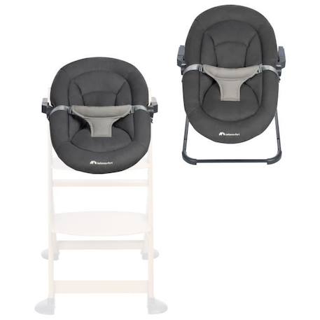 BEBECONFORT Timba baby, Transat bébé, compatible pour chaise haute Timba , de la naissance jusqu'à 6 mois, Tinted Graphite BLANC 5 - vertbaudet enfant 