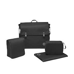 Puériculture-Sac à langer MAXI-COSI Modern Bag - Essential Black - Look moderne et trendy avec finitions en cuir