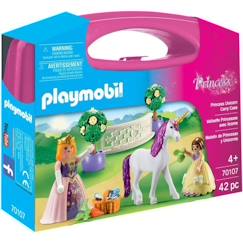 Jouet-Jeux d'imagination-PLAYMOBIL - 70107 - Valisette Princesses avec licorne