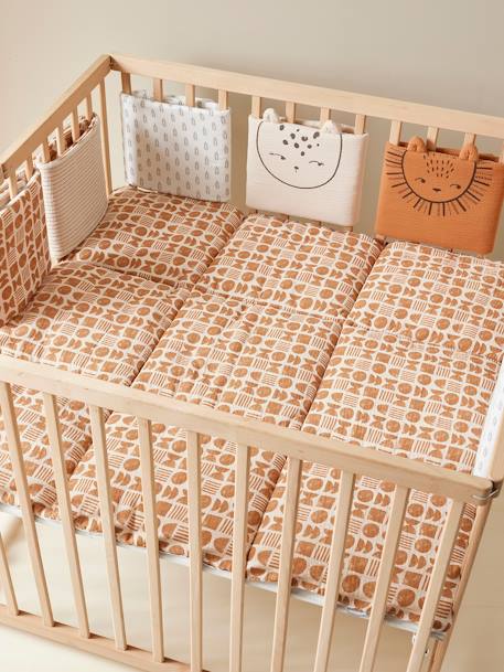 Tour de lit / tour de parc pare-chocs ETHNIC beige imprimé 4 - vertbaudet enfant 