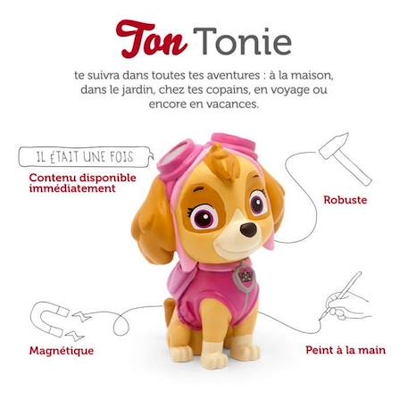 tonies® - Figurine Tonie - La Pat' Patrouille - Stella - Figurine Audio pour Toniebox ROSE 2 - vertbaudet enfant 
